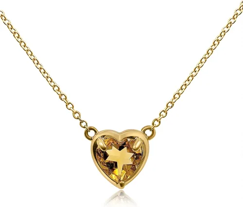 Vista 27 de 18K Solid Yellow Gold Genuine Gemstone Choker Necklace, 15 inches Chain Pendant Dainty Necklace gift for her