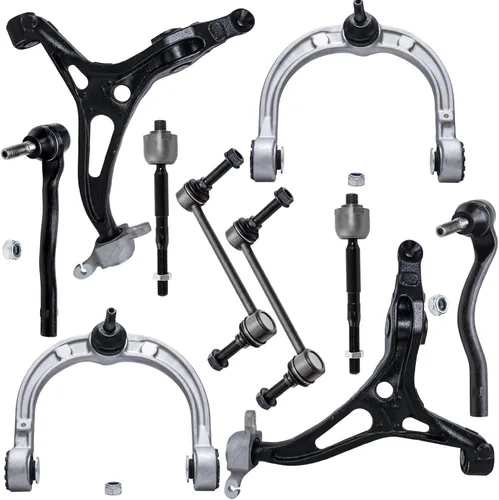 Vista 151 de Detroit Axle - Kit de suspensión delantera de 10 piezas para Chevrolet Trailblazer GMC Envoy 2004-2007 2005 2006 Soportes de brazo de control