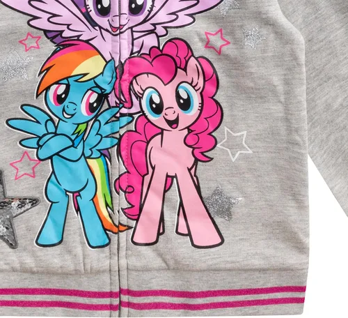 Vista 5 de My Little Pony Rainbow Dash, Twilight Sparkle y Pinkie Pie - Sudadera con capucha para niñas pequeñas y grandes