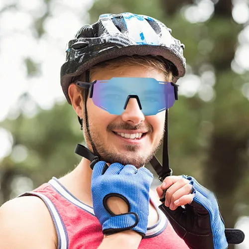 Vista 6 de KFPH Polarized Sports Sunglasses for Men Women Cycling Driving Fishing Mountain Bike Sun Glasses UV400 Protection