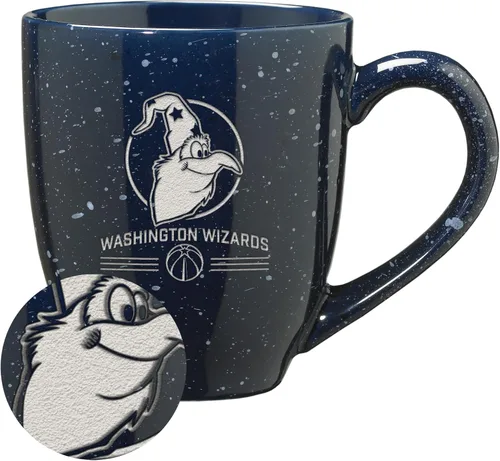 Vista 67 de Rico Industries NBA 16 oz Team Color Laser Engraved Speckled Ceramic Coffee Mug 3-Color del