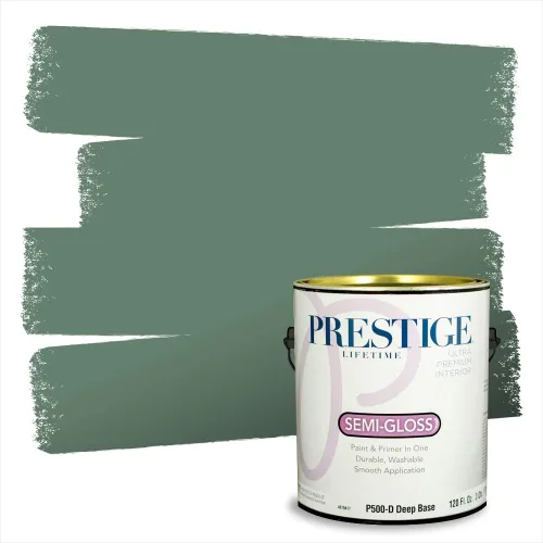 Vista 202 de Prestige Paints - 2 en 1, pintura base y pintura de exterior, E100-N-735BM