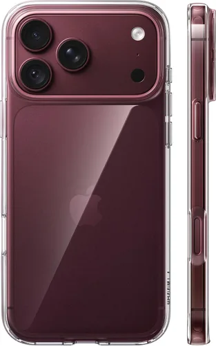 Vista 20 de TORRAS Funda para iPhone 18 Pro Crystal Borgoña, antiamarilleamiento 6.3" Borgoña transparente