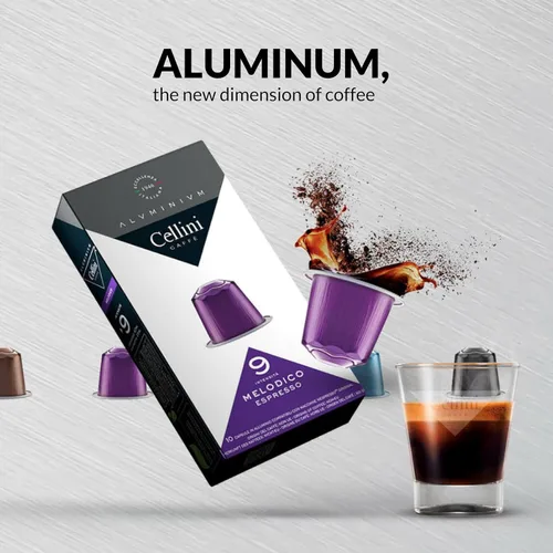 Vista 5 de Cellini Caffè - Cápsulas Nespresso de aluminio variadas variadas, 8 sabores italianos distintivos, 100% compatible con máquina Nespresso original