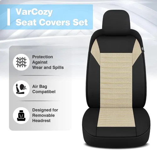 Vista 4 de VarCozy Juego de fundas de asiento MeshFlex