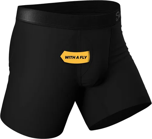 Vista 6 de Shinesty Ball Hammock calzoncillos tipo bóxer con suspensor para hombre, ropa interior de micromodal con bragueta