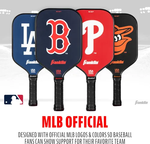 Vista 7 de Franklin Sports Palas de Pickleball del Equipo MLB - Palas de Pickleball con Logo y Colores Oficiales del Equipo de Béisbol MLB + Serie de Firma