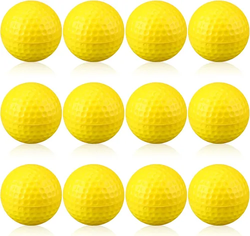 Vista 8 de 12 pelotas de espuma para práctica de golf, bolas de espuma suave para práctica de golf, sensación realista y entrenamiento deportivo de vuelo Azul