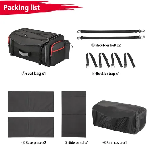 Vista 3 de MAKUTU Accesorios de bolsa para SUZUKI GSX-R600 GSX-R750 GSX-R1000 GSX-R1300 motocicleta alforja lateral Bolsas Touring