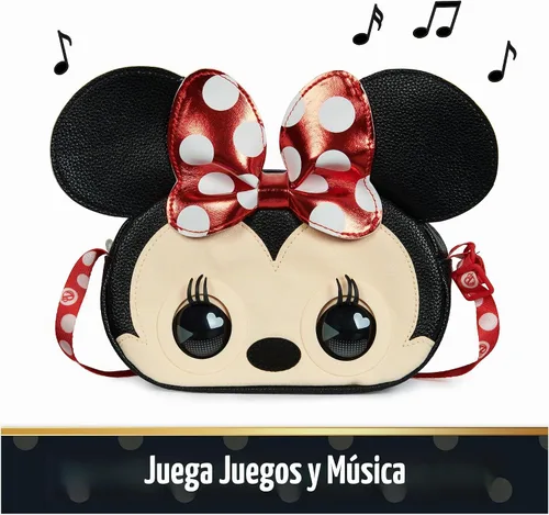 Vista 8 de Purse Pets, Disney Minnie Mouse Officially Licensed Interactive Pet Toy & Kids Purse
