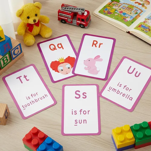 Vista 6 de BAZIC - Tarjeta flash preescolar del alfabeto, 36 por paquete build early skills through quick, colorful, repeatable practice