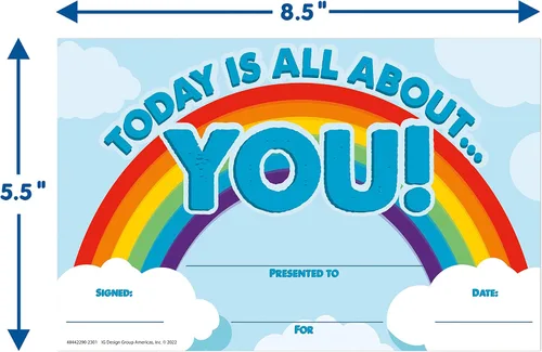 Vista 3 de Eureka Today is All About You Premios de reconocimiento estudiantil por comportamiento y logros, 36 piezas