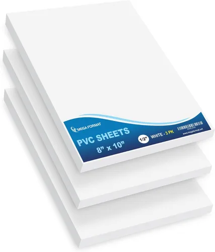 Vista 33 de Mega Format Hojas de plástico de PVC expandido – Hoja negra rígida de 5 x 7 pulgadas para manualidades, señalización y exhibiciones – Sintra Negro