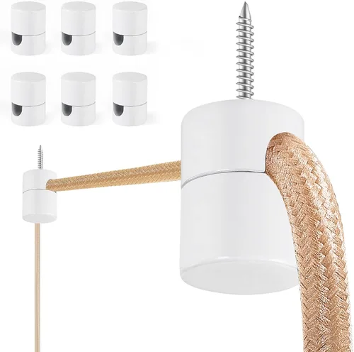 Vista 9 de Paquete de 3 Ganchos de Techo Mejorados, Ganchos de Techo Ajustables de Aluminio para Colgar Luces, Gancho Colgante Negro de Servicio Pesado, Gancho