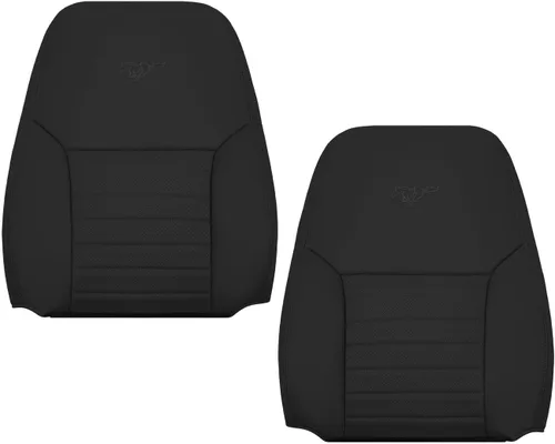 Vista 7 de 1999 2000 2001 2002 2003 2004 Ford Mustang GT V8 Convertible Cubiertas de Asiento Genuinas de Cuero Perforado (Negro Carbón Oscuro, Delantero