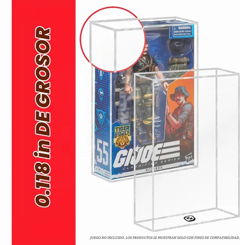 Vista 7 de EVORETRO Estuche Protector de Exhibición para Figuras de Acción Compatible con Figuras de Acción de la Serie Clasificada GI Joe de 6 Pulgadas