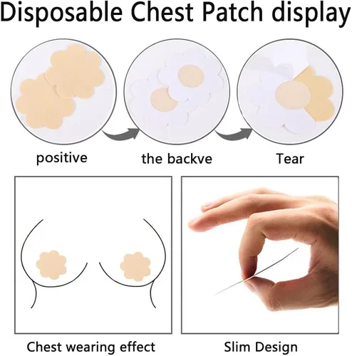 Vista 7 de SOON GO Funda de pezón fundas de pezón para mujer reutilizables reutilizables sin rastros parches invisibles de silicona para pezones se adapta a