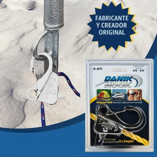 Vista 4 de Danik Hook Gancho de anclaje ajustable de acero inoxidable, sistema