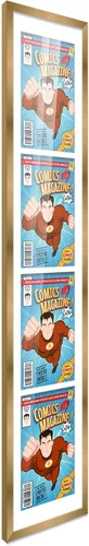 Vista 55 de Poster Palooza Marco de cómic con paspartú para 1 cómic de la Edad de Bronce publicado entre 1970 y 1985, marco de cómic negro para cómic de 7.25 x