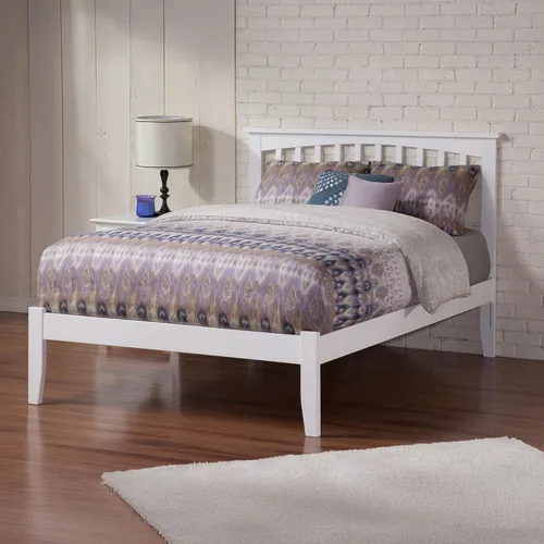 Vista 20 de AFI, Mission Queen - Cama plataforma color espresso
