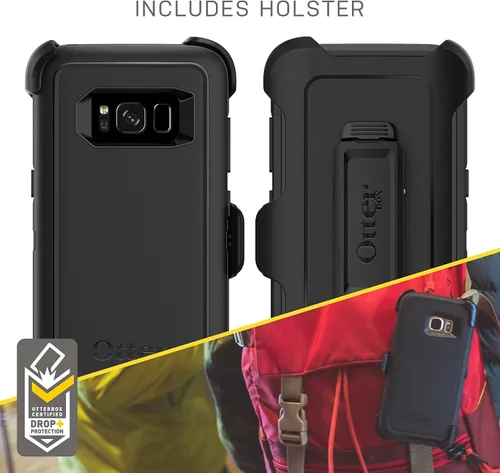 Vista 4 de OtterBox 77-54519 Defender Series Funda para Samsung Galaxy S8 solamente (protector de pantalla no incluido)