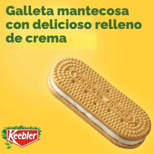 Vista 3 de Keebler Vienna Fingers - Galletas de sándwich rellenas de crema, 12 onzas