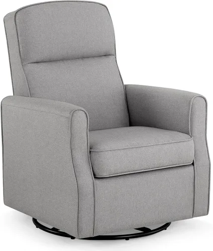 Vista 10 de Delta Children Blair Slim Nursery Glider - Silla mecedora giratoria color carbón