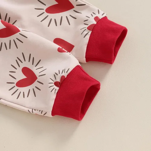 Vista 5 de Engofs Conjunto de sudadera de manga larga para bebé niño y niña, 2 piezas, sudadera de manga larga para otoño e invierno