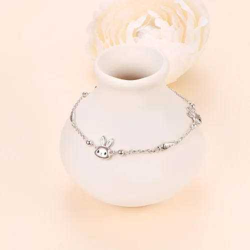 Vista 6 de Ladytree Pulsera de plata de ley 925 para mujer, con bonito dije de pulpo, pulsera ajustable, joyería de océano, regalos para adolescentes, niñas