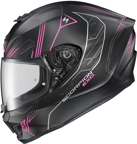 Vista 8 de ScorpionEXO R330 - Casco de motocicleta de cara completa con Pinlock Ready Shield Bluetooth con bolsillos para altavoces DOT ECE aprobado Bendr