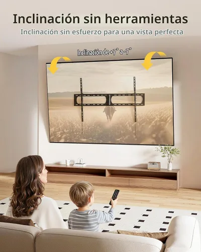 Vista 4 de monTEK Soporte de pared de TV inclinable resistente para televisores de 37