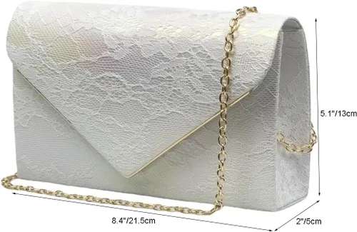 Vista 5 de Bolso cruzado pequeño de noche para mujer, bolso cruzado para baile de graduación, bolsas de hombro clásicas para bodas, fiestas