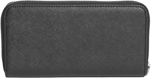Vista 2 de GUESS Factory Abree Logo Saffiano - Cartera mediana con cremallera