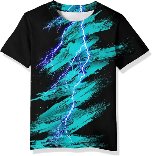 Vista 27 de Neemanndy Camisetas de manga corta con estampado 3D para adolescentes y niñas de 6 a 16 años Diseño 1