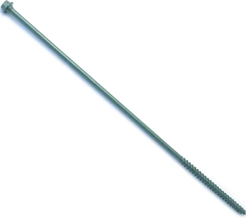 Vista 8 de Hard-to-Find Fastener 014973456009 Tornillos de madera de cabeza hexagonal, 1/4 x 4, pieza-8