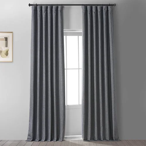 Vista 16 de HPD HALF PRICE DRAPES Cortinas opacas sólidas con aislamiento térmico para dormitorio, cortina de 84 pulgadas de largo (1 panel), cortinas opacas