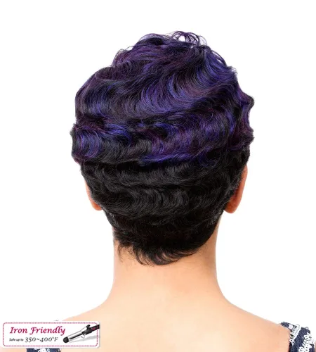 Vista 3 de It's A Wig - Peluca de cabello sintético Nuna (612 - rubio pálido)