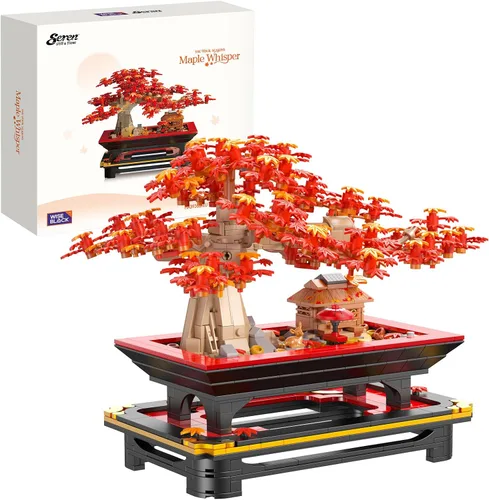 Vista 9 de Wise Block - Juego de construcción de árbol bonsái de flor de cerezo