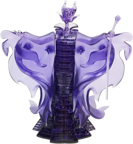 Vista 4 de BePuzzled Disney Maleficent Deluxe - Rompecabezas de cristal 3D original, a partir de 12 años Disney Maléfica