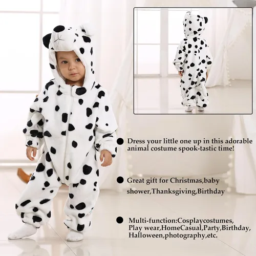 Vista 7 de TONWHAR Unisex-Baby Animal Onesie Costume Cartoon Animal Outfit Homewear Kids' One-Piece Rompers