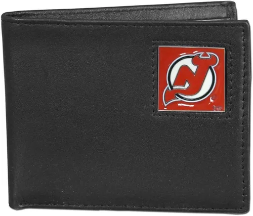 Vista 13 de Siskiyou Sports NHL Cartera de cuero genuino biplegable