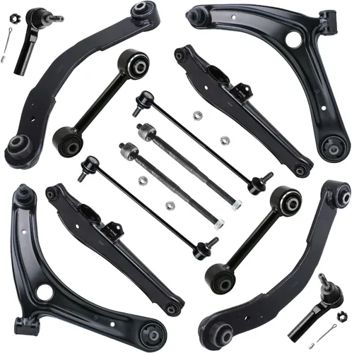 Vista 144 de Detroit Axle - Kit de suspensión frontal de 15 piezas para Jeep Grand Cherokee 99-04 1999 2000 2001 2002 2003 2004, brazos de control superior e