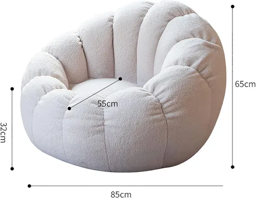 Vista 2 de Funda para silla de puf, duradera y cómoda para silla de piel fotovoltaica, sofás, sofá de piel sintética, para sala de estar, funda para silla