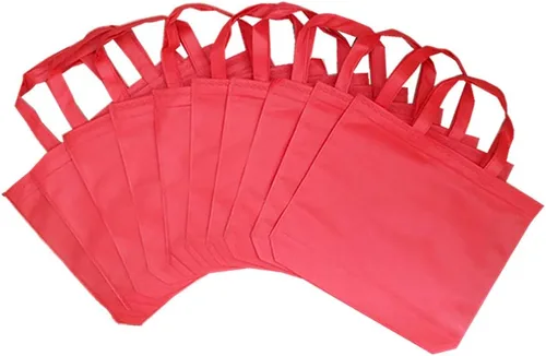 Vista 9 de 10 bolsas reutilizables de viaje para llevar de compras, bolsas de comestibles coloridas Tela no tejida con asas para cocina y comedor Surtido