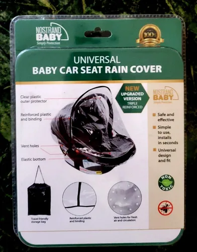 Vista 8 de Cubierta universal impermeable para asiento de coche para bebé, protege del polvo de nieve