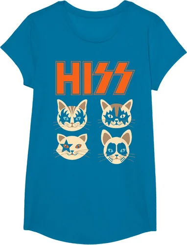 Vista 73 de Camiseta Hiss Funny Cats Kittens Rock Rockin, Negro