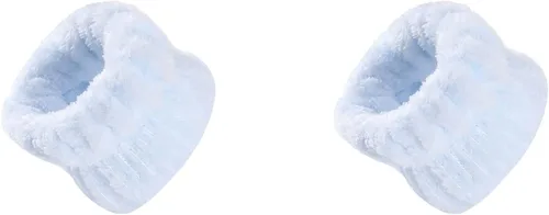 Vista 13 de Sowaka 2 piezas de muñequeras de spa de microfibra, suave torre para mujeres, niñas, lavado de cara, maquillaje absorbente para evitar que