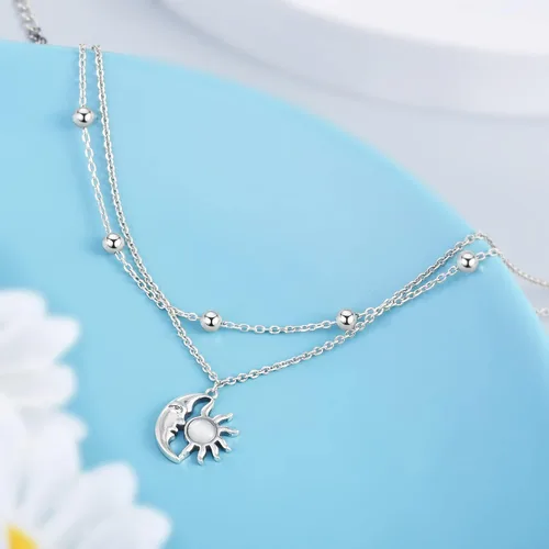 Vista 31 de CHIC & ARTSY Tobilleras de plata de ley S925 para mujer, pulsera de tobillo ajustable multicapa para playa, joyería de verano para mujer, de 10 a 11