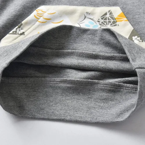Vista 5 de Derouetkia Conjunto de ropa de manga larga con capucha y pantalones para bebés y niños pequeños