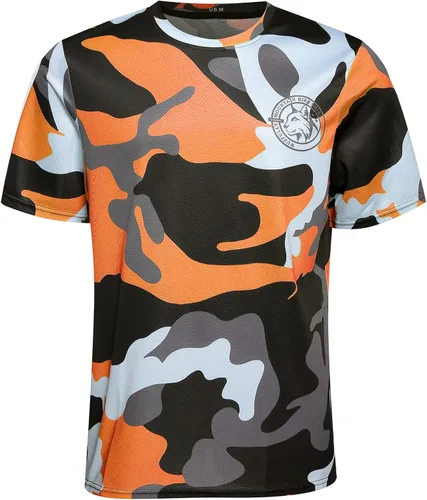 Vista 2 de Wuzfully Camiseta de ciclismo de montaña para hombre, camiseta de motocross, BMX, camisetas de descenso para deportes